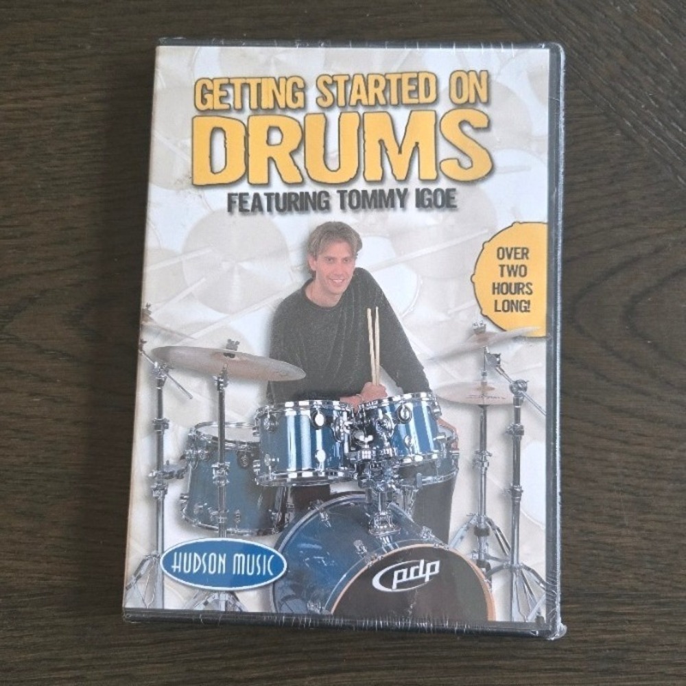 Getting Started on Drums Featuring Tommy Igoe DVD - New & Sealed (2001)